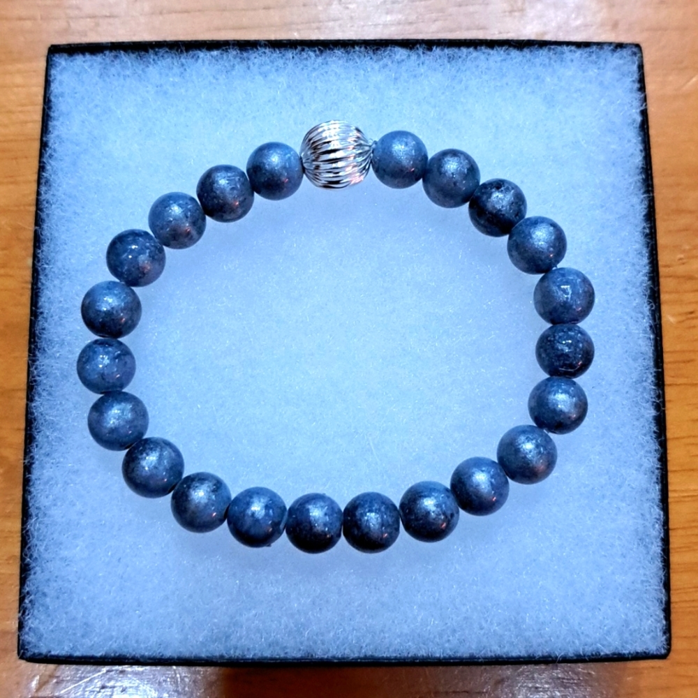 🔥CLEARANCE! Storm & Silver Jade Stone Bracelet